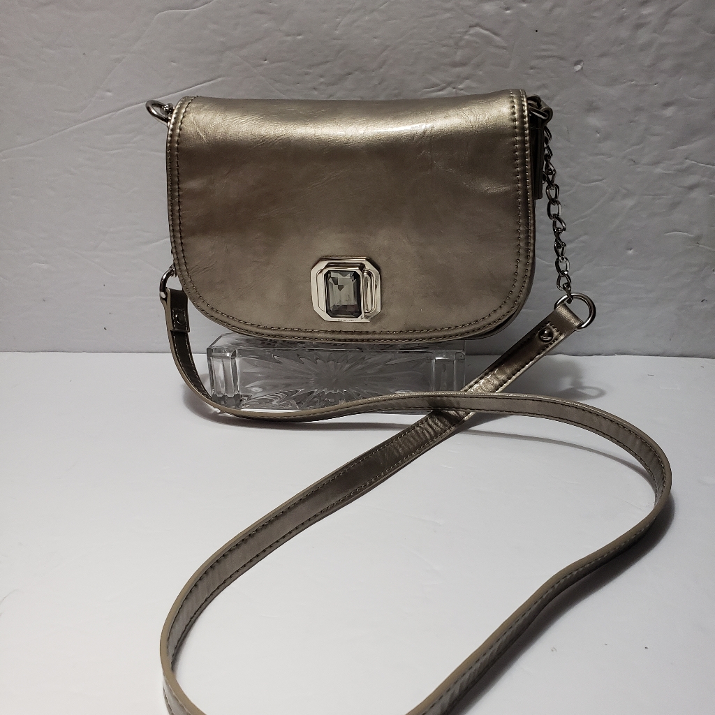Nine West Vinyl *Gold* Crossbody Bag